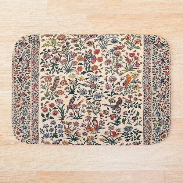 Vintage Antique Persian Carpet Bath Mat