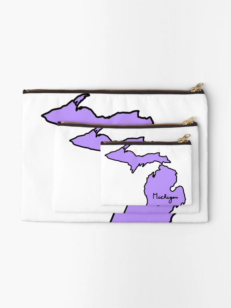 Thumbnail 2 of 4, Zipper Pouch, Michigan  designed and sold by RMSdesigns.