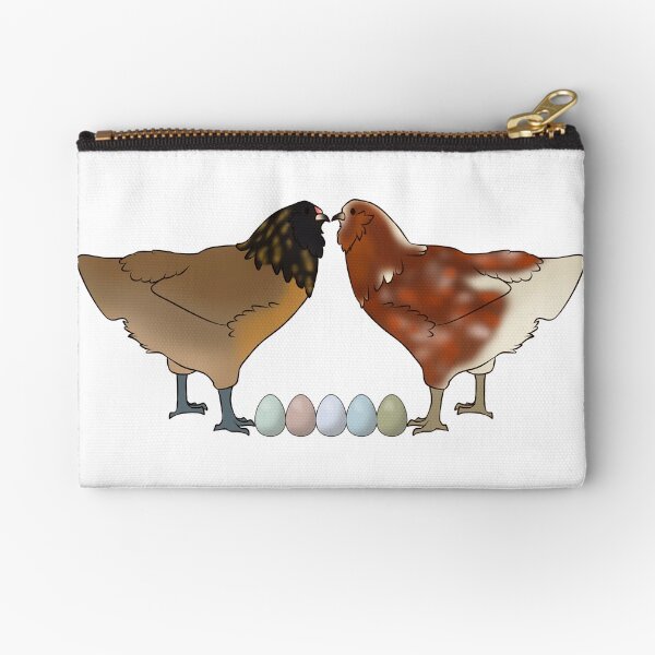 Easter Eggers and Egg Rainbow Zipper Pouch