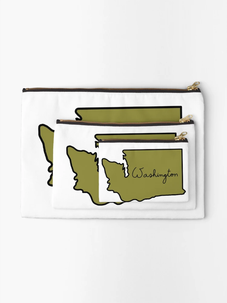 Thumbnail 2 of 4, Zipper Pouch, Washington  designed and sold by RMSdesigns.