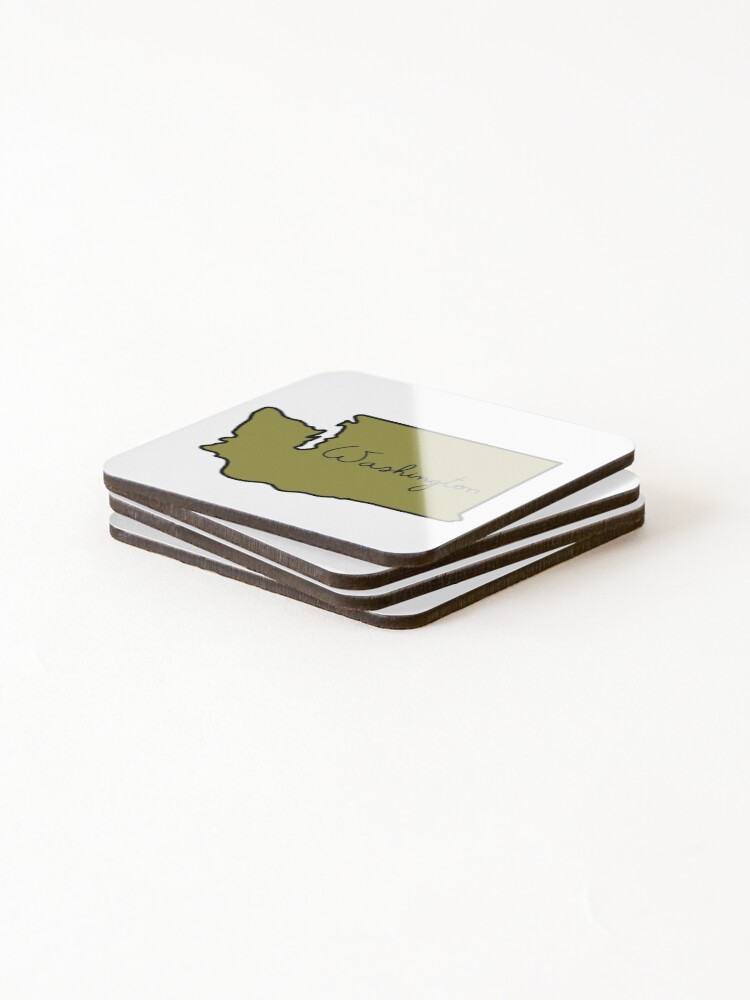 Thumbnail 4 of 5, Coasters (Set of 4), Washington designed and sold by RMSdesigns.