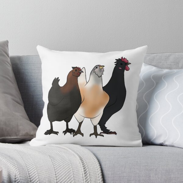 Chicken Squad Throw Pillow
