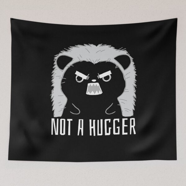 Item preview, Not a Hugger Hedgehog Introvertido Lindo animal enojado designed and sold by jacks-tees.