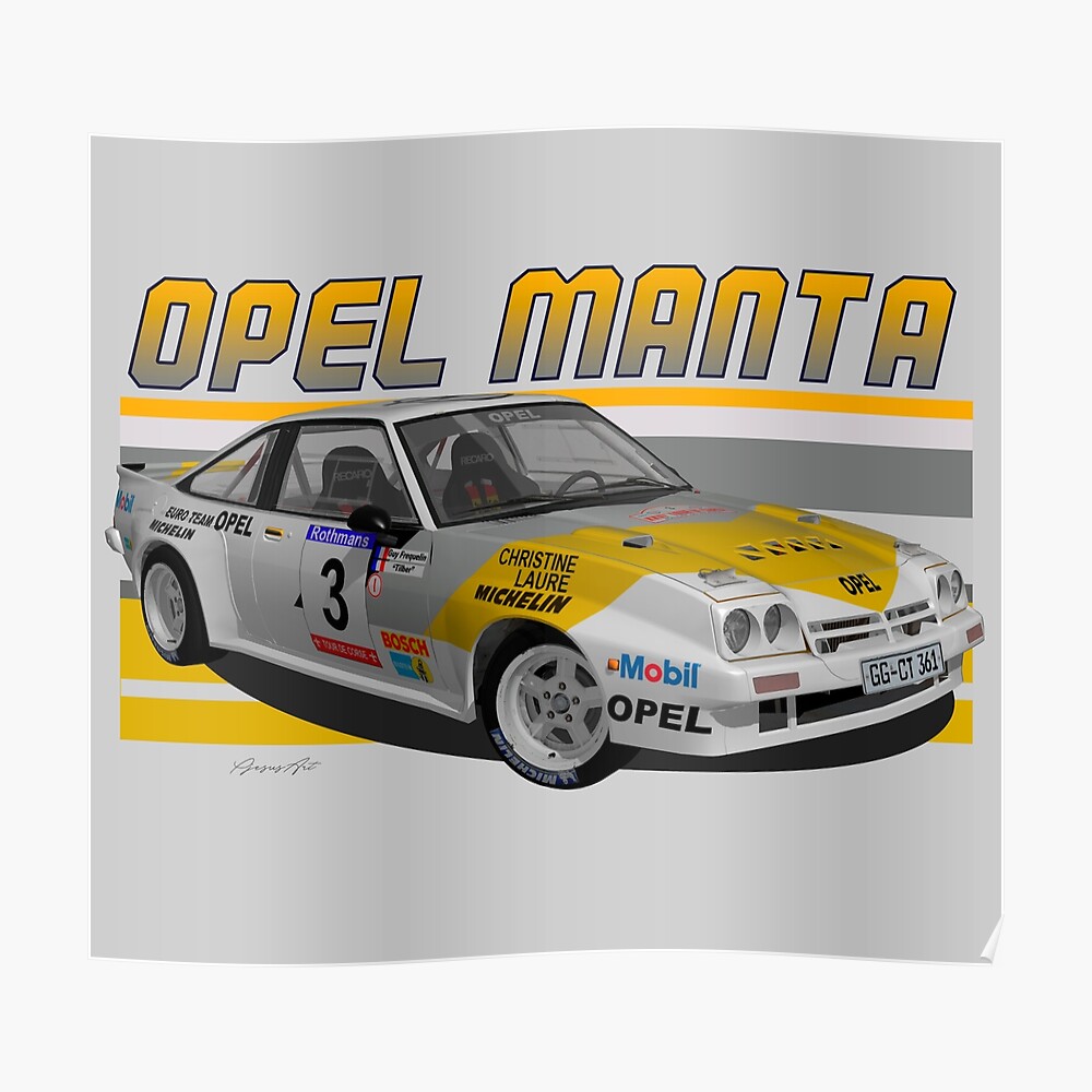Sticker Aufkleber Opel Manta 400 Rothmans Rallye 
