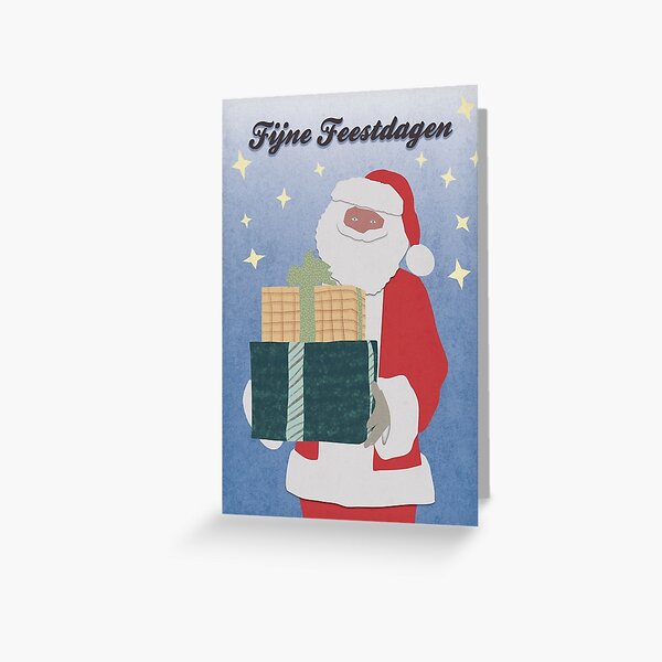 Kerstman - Fijne Feestdagen - Kerstmis - Wenskaarten en Geschenken Greeting Card