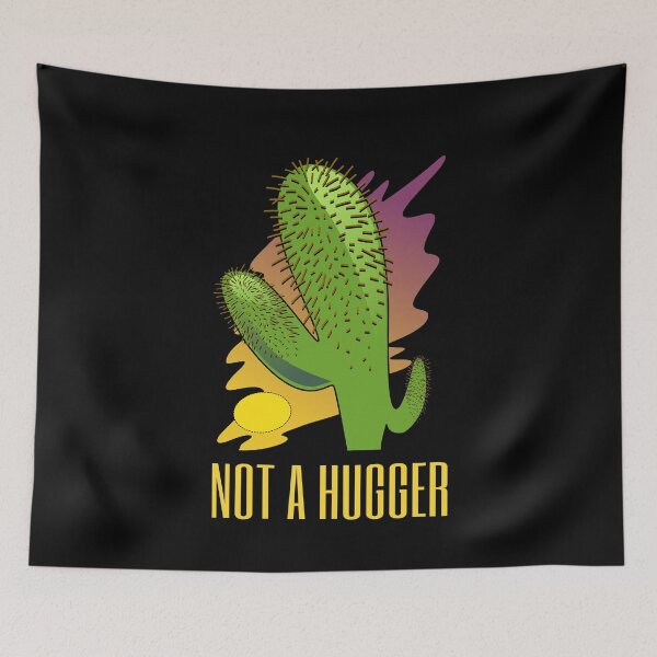 Item preview, Not a Hugger Cactus Introvert Sunset designed and sold by jacks-tees.