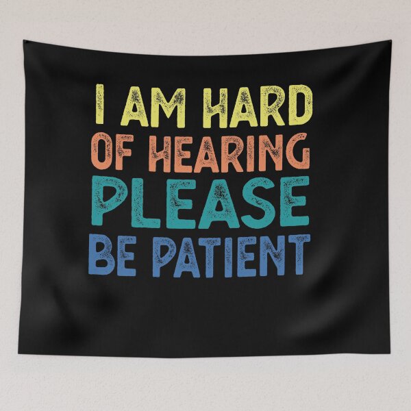 Item preview, HARD OF HEARING hearing impaired designed and sold by CodingForTech.
