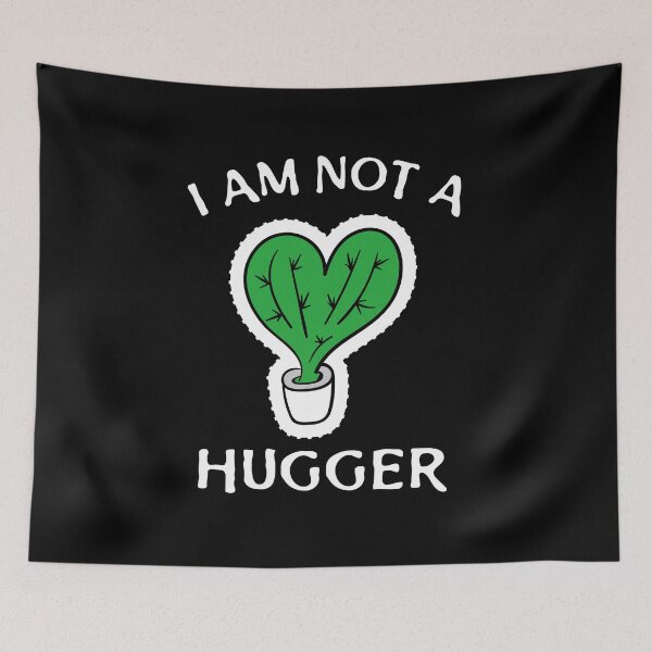 Item preview, Not a Hugger Cactus verde introvertido designed and sold by jacks-tees.