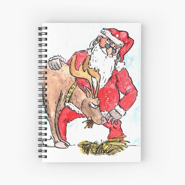 Feeding the Reindeer Spiral Notebook