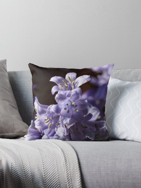 Spanish bluebells Throw Pillow