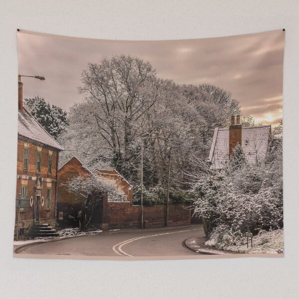 Item preview, #1 Photo Derelict House in Kegworth Village In A Wintry Snow Scene designed and sold by phutball.