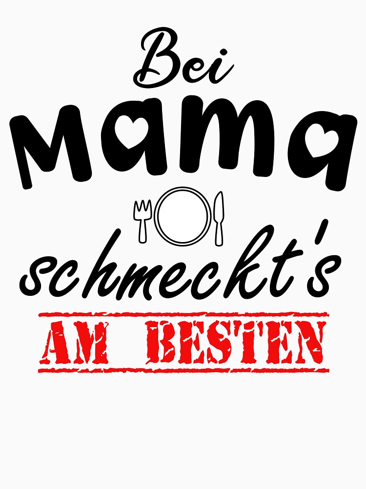 It Tastes Best With Mom For The Best Cook In The World I Love My Mom Apron  by kunterbuntdesig