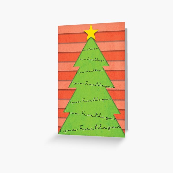 Kerstboom - Fijne Feestdagen - Kerstmis - Wenskaarten en Geschenken Greeting Card