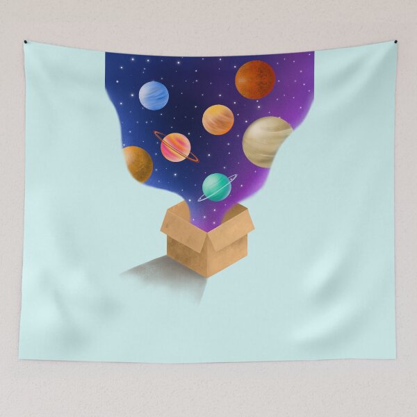 Item preview, Thinking outside the box- galaxy  designed and sold by DesignTreasure.