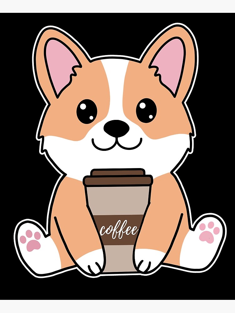 Kawaii Christmas Clipart II Reindeer Puppy Corgi Bubble Tea 