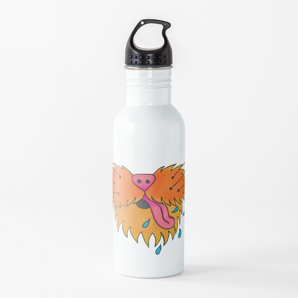 Cat cute tongue hanging out. Water Bottle