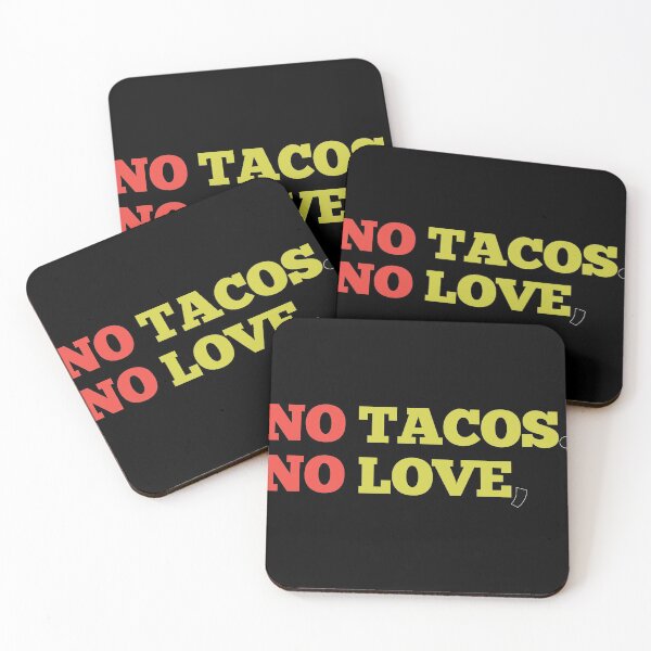 Item preview,  NO LOVE NO TACOS  designed and sold by RB-Store.