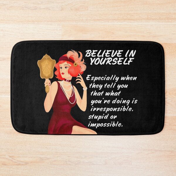 Item preview, You Need to Believe in Yourself – Roaring 20s Red Flapper Pep Talk designed and sold by The Green Corner.