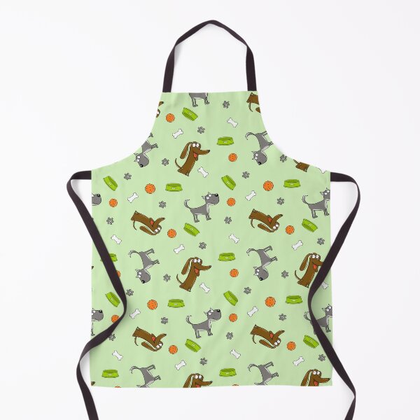 Item preview, pattern fabric card happy dogs are playing cute dogs	 designed and sold by IriSev.