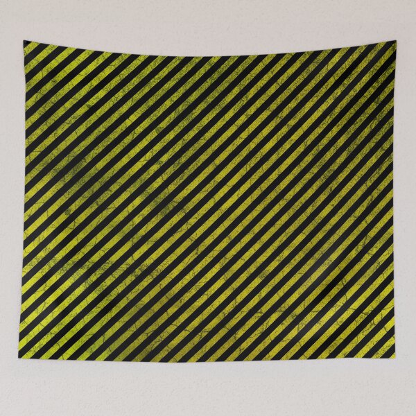Item preview, Dirty Yellow & Black Hazard Stripes - grunge and distressed designed and sold by harrizon.