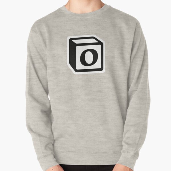 Letter "O" Block Personalised Monogram Pullover Sweatshirt
