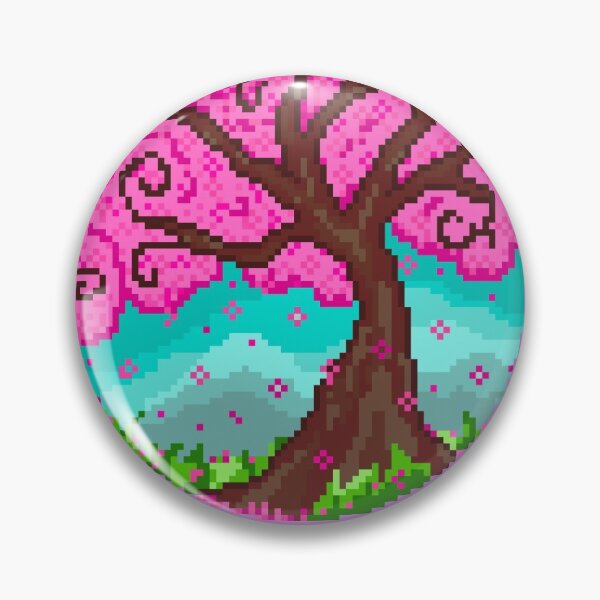 Item preview, Spring Tree Pixel Art designed and sold by Colourful-Voids.