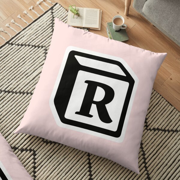 Letter "R" Block Personalised Monogram Floor Pillow