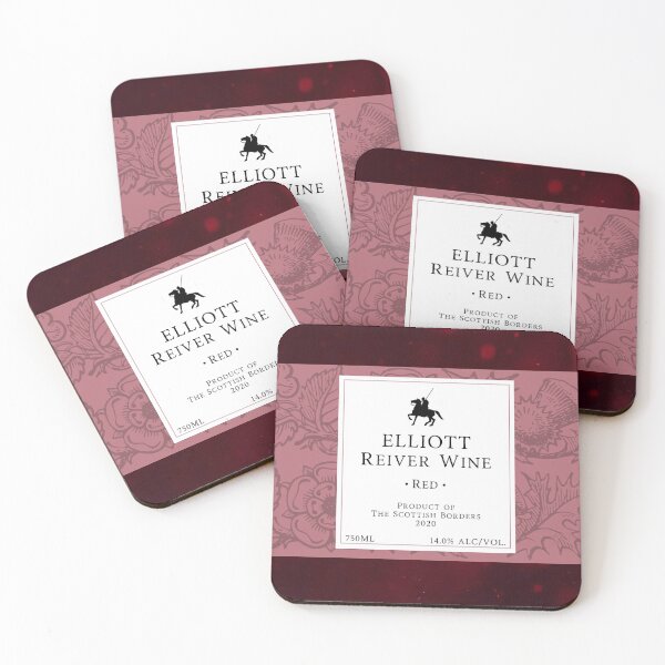 Item preview, ELLIOTT Red Wine Label | Border Reivers designed and sold by yourscotborders.