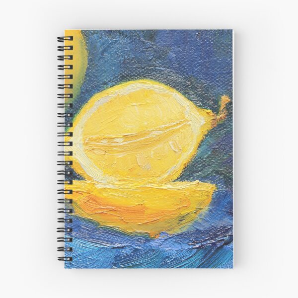 Item preview, Apetitosos limones, amarillo sobre fondo azul. designed and sold by Tamyspaints.