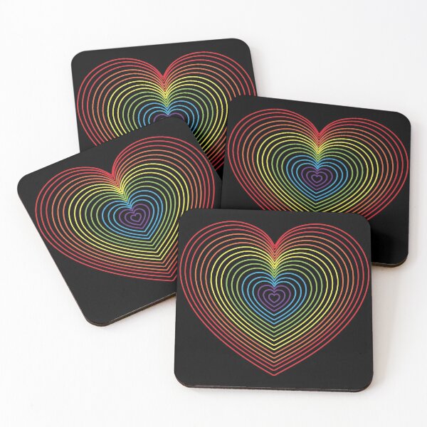 Item preview, RAINBOW HEART SPIRAL LGBTQ designed and sold by Dwarf-Monkey.