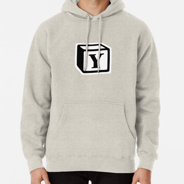 Letter "Y" Block Personalised Monogram Pullover Hoodie