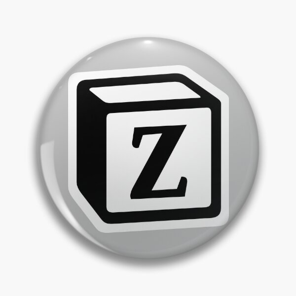 Letter "Z" Block Personalised Monogram Pin