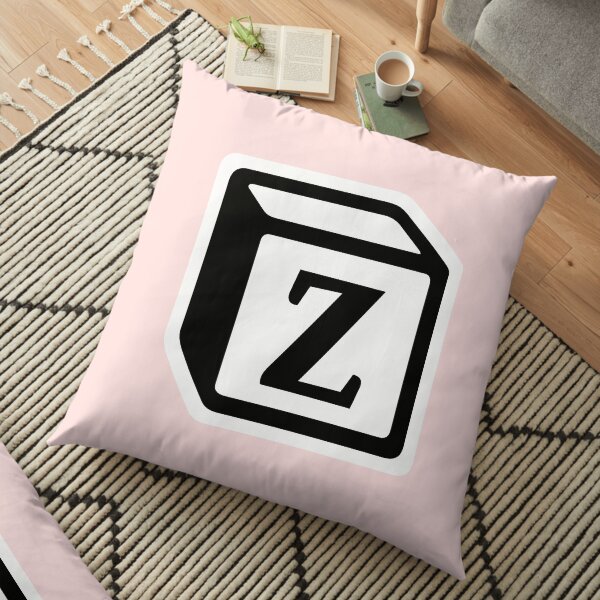 Letter "Z" Block Personalised Monogram Floor Pillow