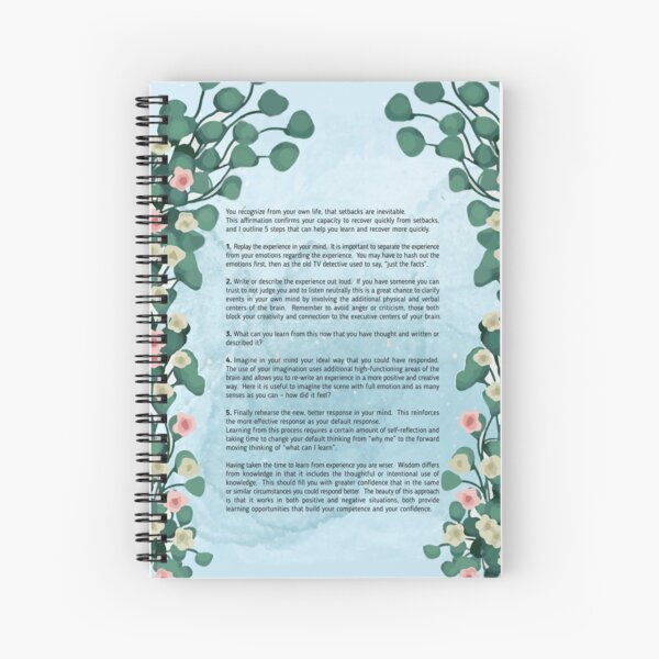 I recover quickly Spiral Notebook