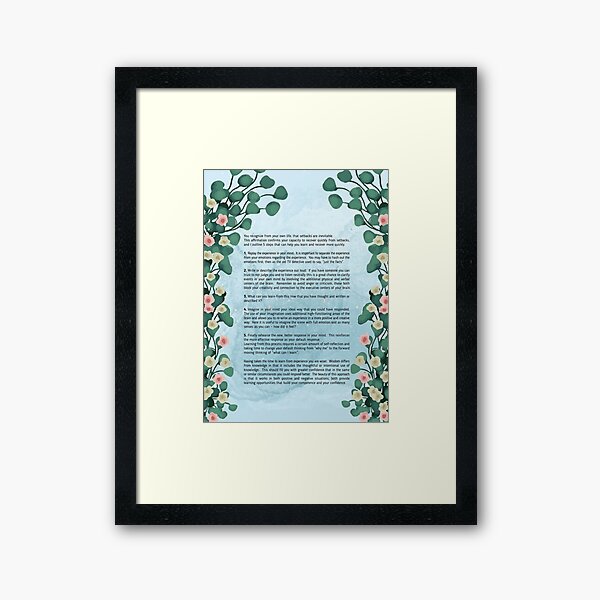 I recover quickly Framed Art Print