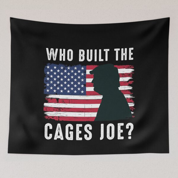 Item preview, Who Built The Cages Joe? Trump 2020 Debate designed and sold by RandomStuffShop.