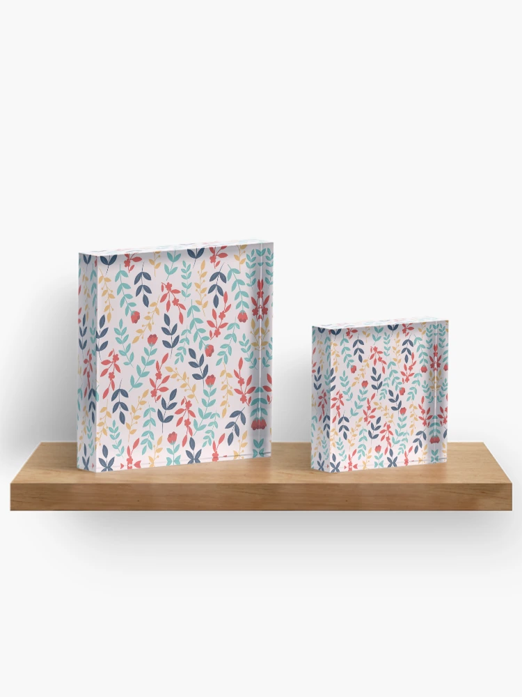 Thumbnail 3 of 5, Acrylic Block, Botanical Pattern designed and sold by PatternSquare.