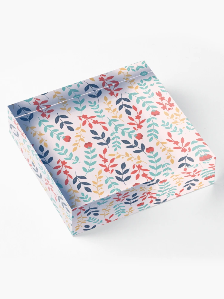 Thumbnail 4 of 5, Acrylic Block, Botanical Pattern designed and sold by PatternSquare.