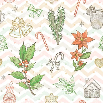 Artwork thumbnail, Christmas Sweets Pattern by PatternSquare