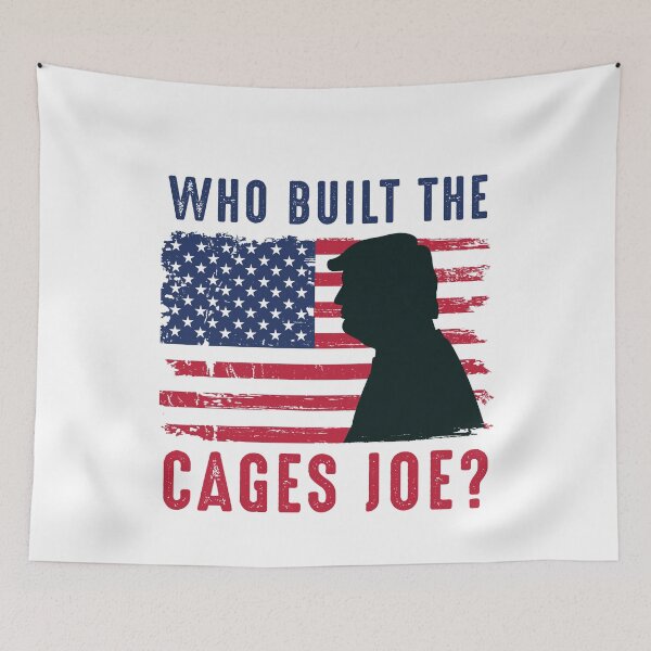 Item preview, Who Built The Cages Joe? Trump 2020 Debate designed and sold by RandomStuffShop.