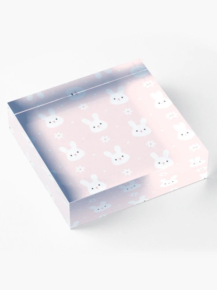 Thumbnail 4 of 5, Acrylic Block, Cute Rabbit Pattern designed and sold by PatternSquare.