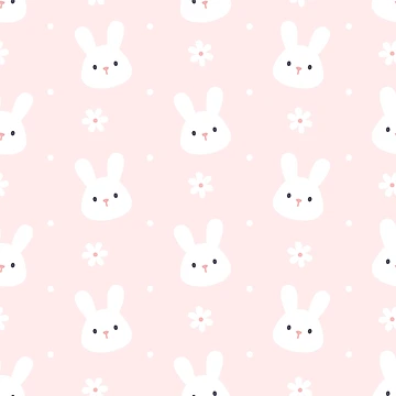 Artwork thumbnail, Cute Rabbit Pattern by PatternSquare