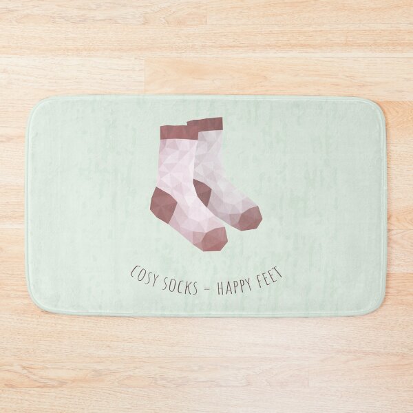 Item preview, Cozy socks, happy feet (red) designed and sold by frangipaniarts.