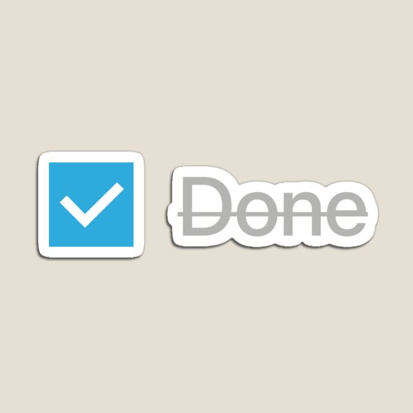 Checkbox (Done) Block Magnet