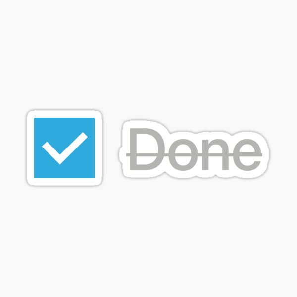 Checkbox (Done) Block Sticker