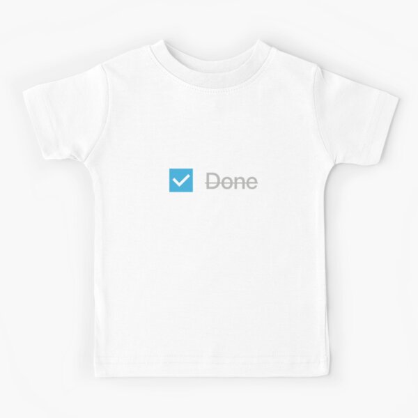 Checkbox (Done) Block Kids T-Shirt