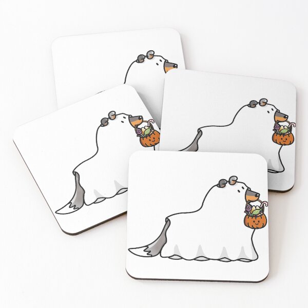 Item preview, Halloween Ghost Blue Merle Rough Collie designed and sold by Melissa Thereliz.