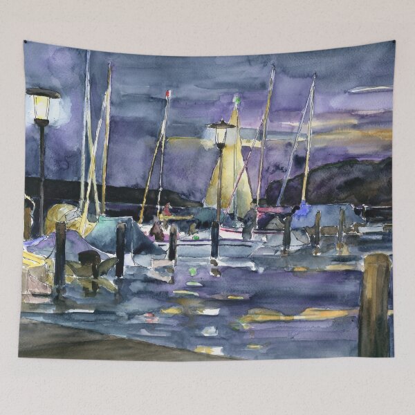 Item preview, Evening in the marina designed and sold by Barbara Pommerenke.