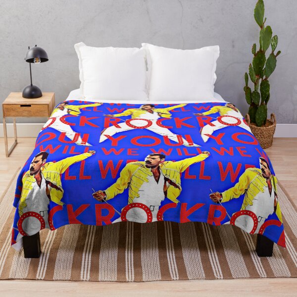 We Will Rock You! Throw Blanket