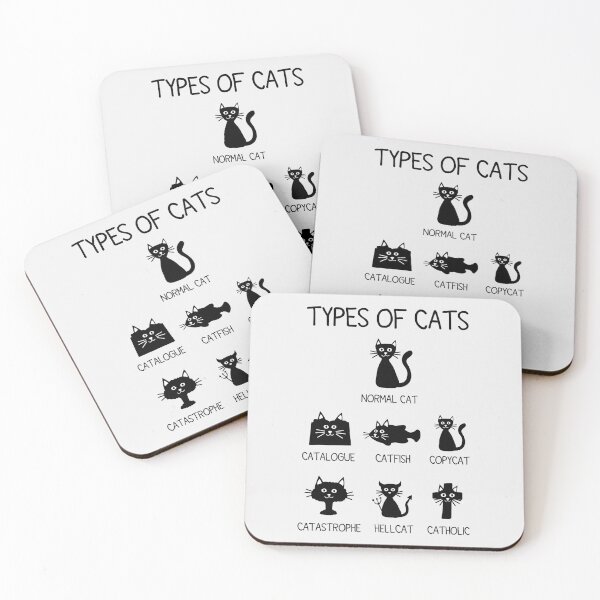 Item preview, Types of cats designed and sold by MisterMacadamia.